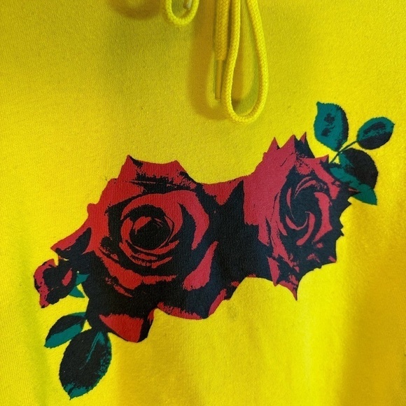 Empyre Lime Green Drawstring Hooded Long Sleeve Kangaroo Pocket Sweatshirt L - Picture 6 of 10